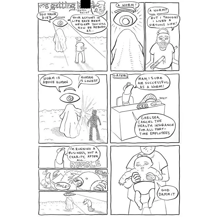 15 Darkly Funny Comics By Mark Brinker About The Many Ways Life Fights Back