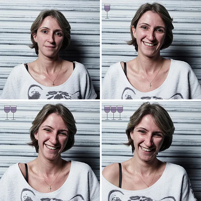 Before And After 3 Glasses Of Wine: 20 New Photos From The Viral 2016 Project, By Marcos Alberti