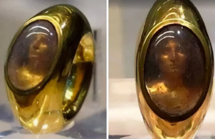 A Nearly 2,000-Year-Old Roman Gold Ring Was Discovered In The Tomb Of Aebutia Quarta, Located Near Rome