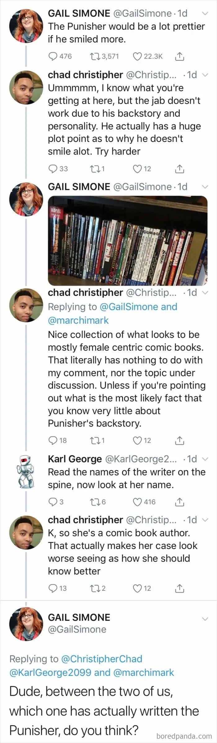 Gail Simone Could Be The Spokesperson Of This Sub