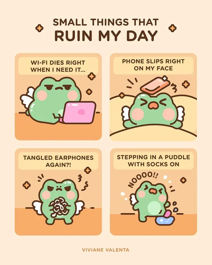 From Adorable To Relatable: 31 Illustrations Of Food Puns And Cute Frogs By Viviane Valenta