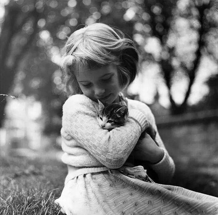 47 Adorable Vintage Photos Showcasing The Timeless Bond Between Kids And Cats, As Collected By This Page