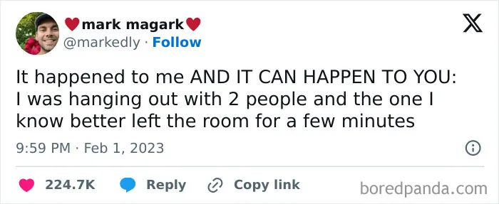 Tweet about a relatable social situation causing frustration, featured in funny memes about inconvenience and meltdowns.