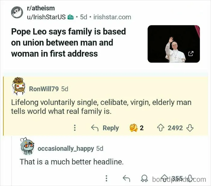Ended His Papacy Right There