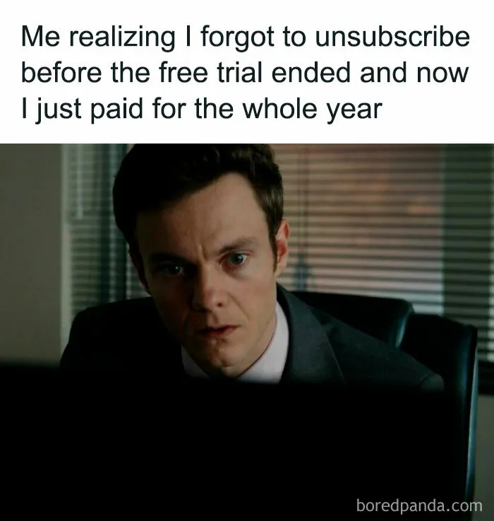 Man shocked and stressed while looking at his computer, illustrating frustration in funny memes about inconvenience meltdowns.