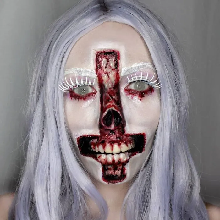 Creepy Makeup Look By Julia Wunderlich