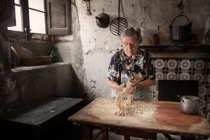 The Philip Harben Award For Food In Action Supported By International Salon Culinaire: La Matassa. A Real Work Of Craftsmanship By Diego Marinelli, Italy
