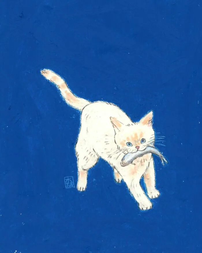 Korean Artist Started To Draw Cats 3 Years Ago, Now She Has The Most Adorable Collection (45 Pics)
