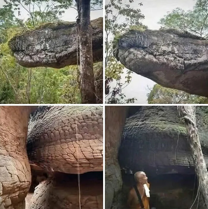 In Thailand, Locals Believed That This Stone Formation Once Was A Giant Petrified Snake That Roamed The Earth, But Turned Into Stone Hundreds Of Millions Of Years Ago