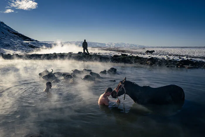 3rd Place Winner: "Steamy Serenity In Güroymak" By Erhan Coral (Turkey)
