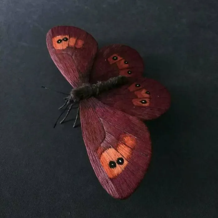 43 Incredible Hand-Sized Moths And Butterflies Made Out Of Fibers By Yumi Okita