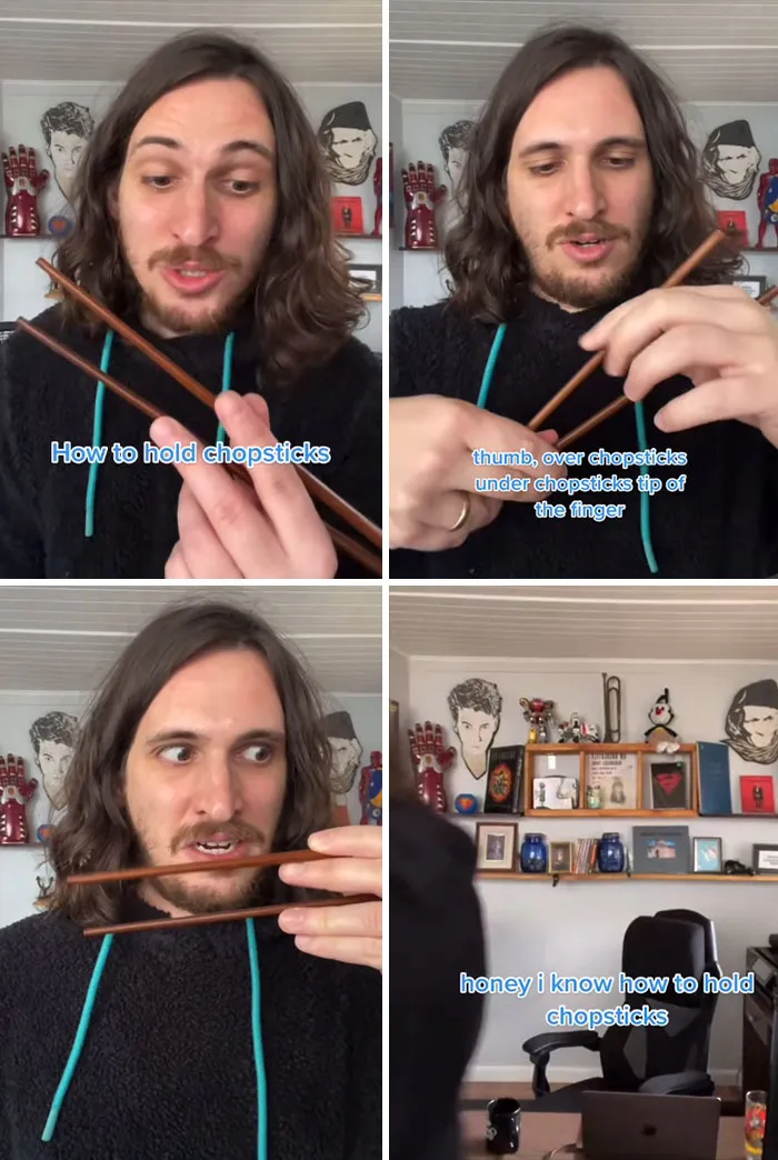 How To Hold Chopsticks!