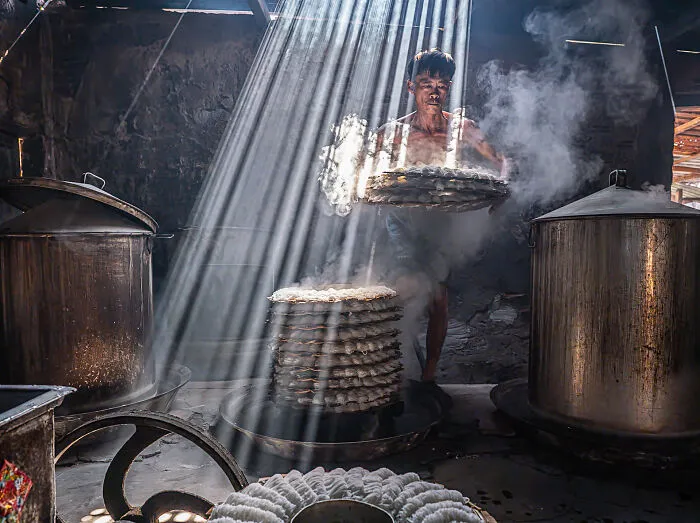 Champagne Taittinger Food For Celebration: Banh Hoi Cake By Đặng Hoài Anh, Vietnam