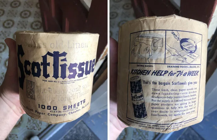 1940’s Unused Roll Of Toilet Paper