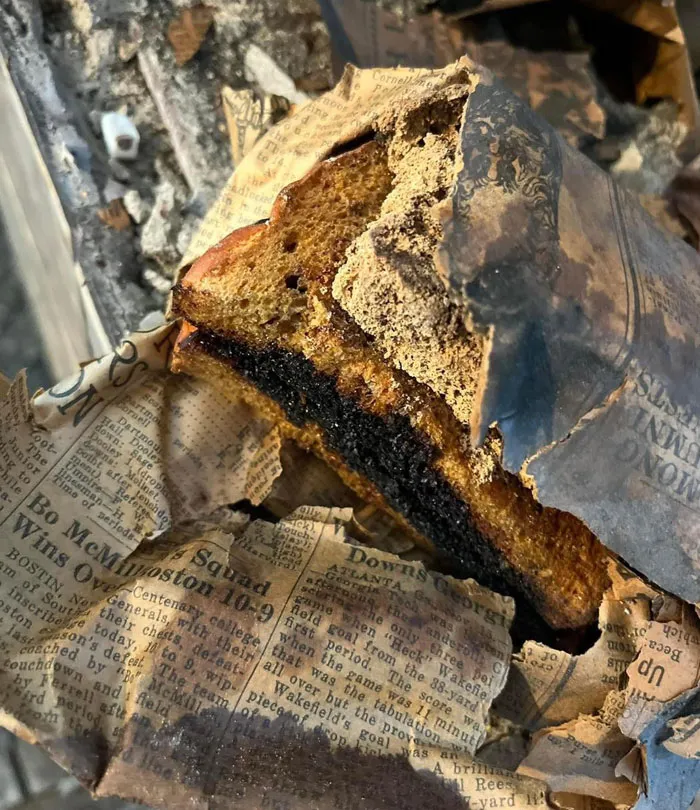 How Funny! My House Was Built In 1925 And I Am Tearing The Fireplace Out. In The Walls I Found Something Wrapped In Newspaper