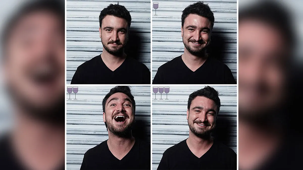 Before And After 3 Glasses Of Wine: 20 New Photos From The Viral 2016 Project, By Marcos Alberti