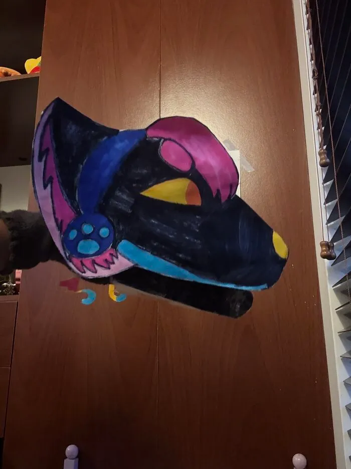 Protogen Puppet Called Willow (Used To Be My Main)