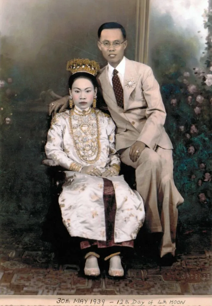 Anonymous Photograph Of A Peranakan Bride And Groom Dated 30 May 1939, The Intan, Singapore