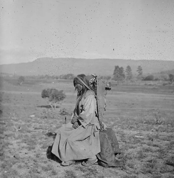 Apache Woman And Pappoose, 1873