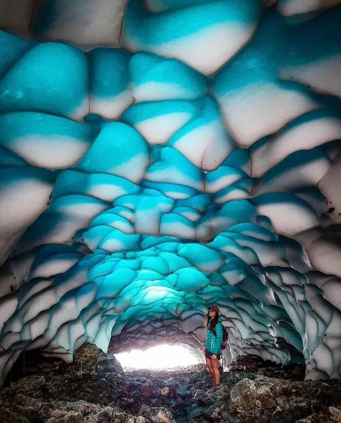Ice Caves Of The Argentinean Patagonia