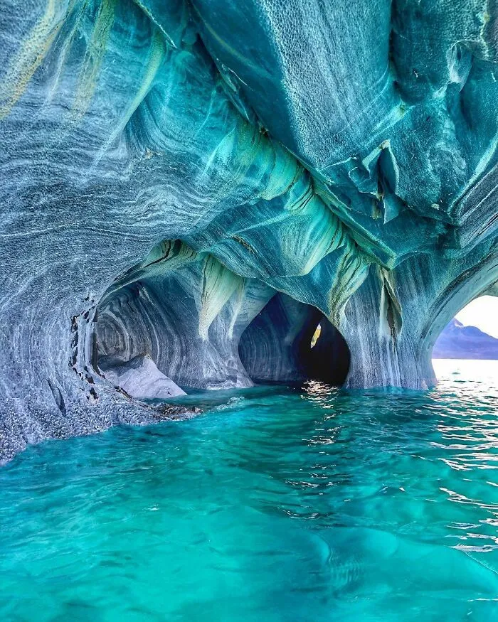 Marble Caves In Patagonia, Chile