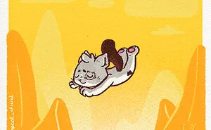 I Created 19 Wholesome Comics About Lonecat, A Cat Who Enjoys Life On His Own Terms