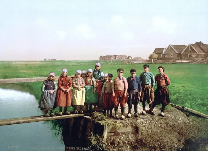 Native Children, Marken Island, Holland, C. 1890