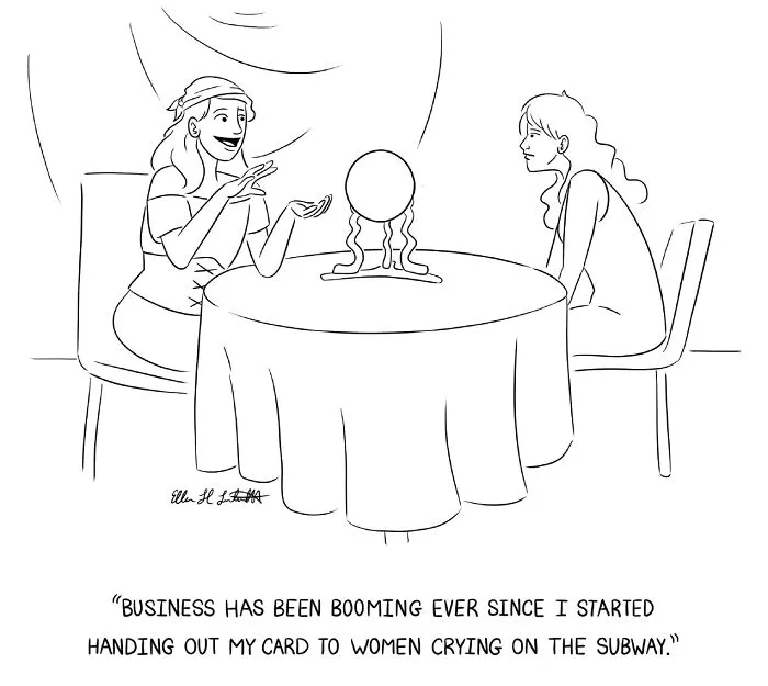 20 Brilliant One-Panel Gag Cartoons By Ellen Liebenthal That Capture Life’s Absurdity Just Right