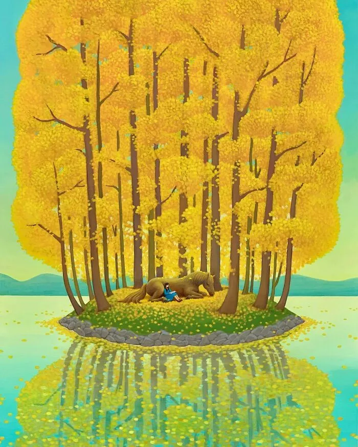 Invitation To Pause: 40 Incredibly Calming Artworks By Mulgil Kim