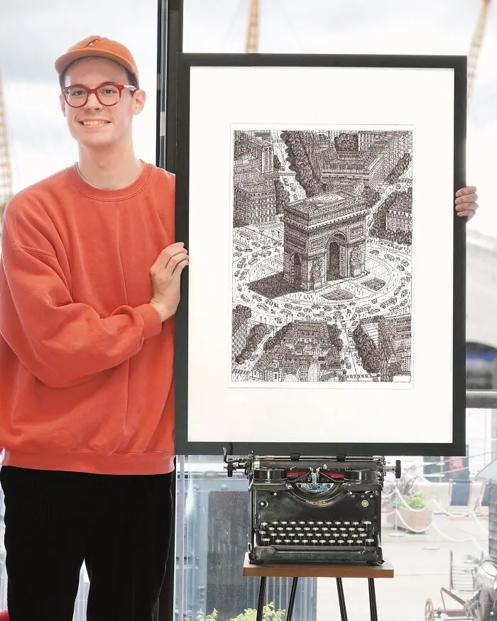 This Artist Draws With A Typewriter, Here Are 30 Of His New Impressive Images