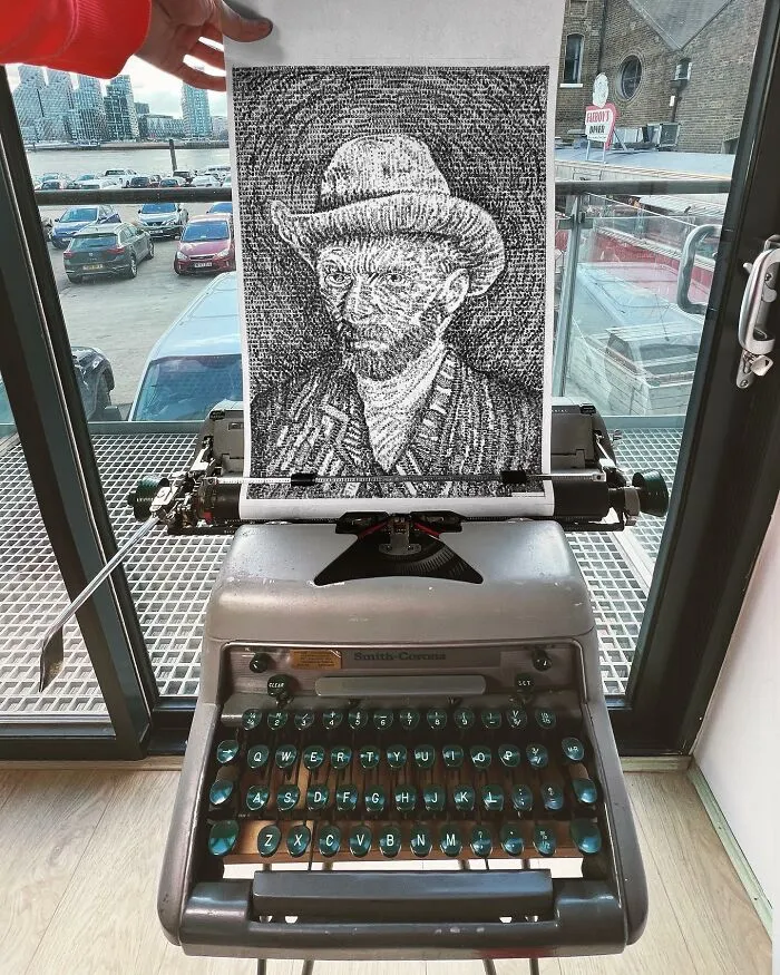 This Artist Draws With A Typewriter, Here Are 30 Of His New Impressive Images