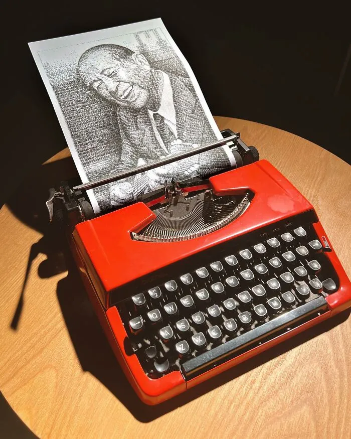 This Artist Draws With A Typewriter, Here Are 30 Of His New Impressive Images