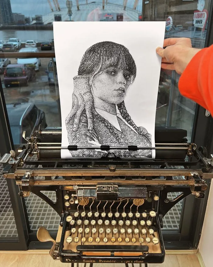 This Artist Draws With A Typewriter, Here Are 30 Of His New Impressive Images
