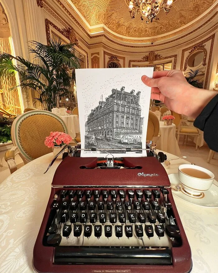 This Artist Draws With A Typewriter, Here Are 30 Of His New Impressive Images