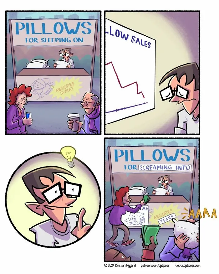 39 Witty And Twisted Comics By Optipess That Might Brighten Your Day (New Pics)