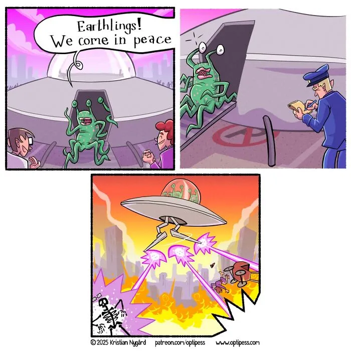 39 Witty And Twisted Comics By Optipess That Might Brighten Your Day (New Pics)