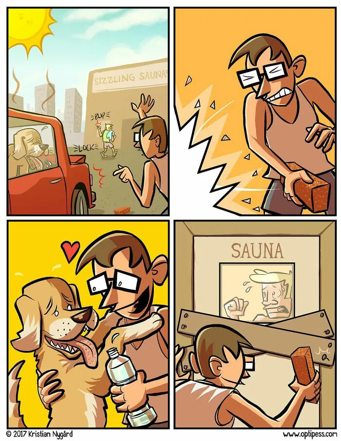 39 Witty And Twisted Comics By Optipess That Might Brighten Your Day (New Pics)