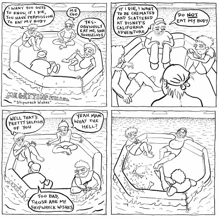15 Darkly Funny Comics By Mark Brinker About The Many Ways Life Fights Back