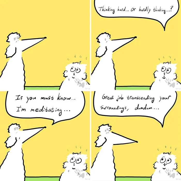 “Gracks And Gribs”: 36 Quirky Comics By This Artist That Show Private Moments Of This Cat And Dog