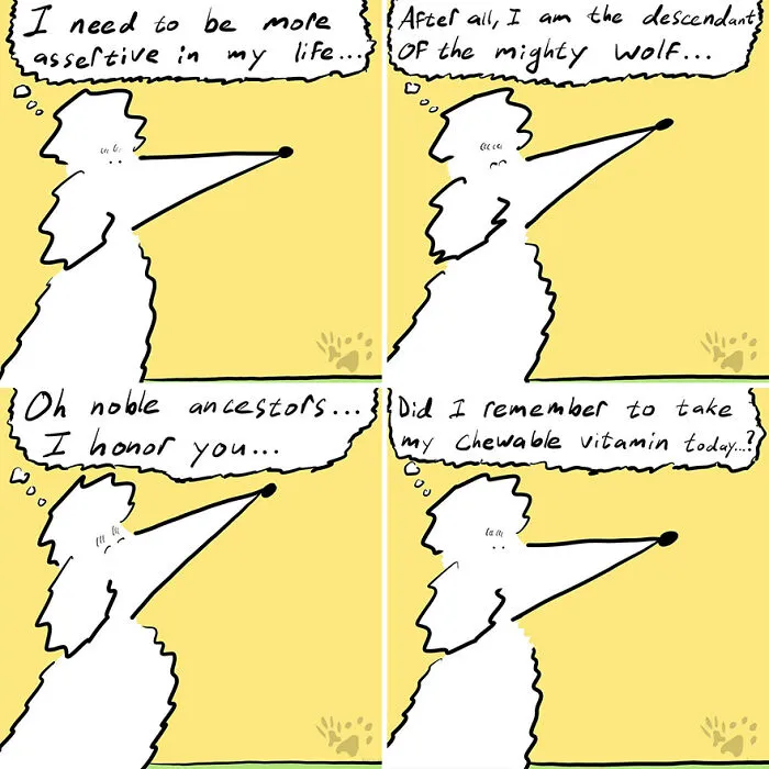“Gracks And Gribs”: 36 Quirky Comics By This Artist That Show Private Moments Of This Cat And Dog