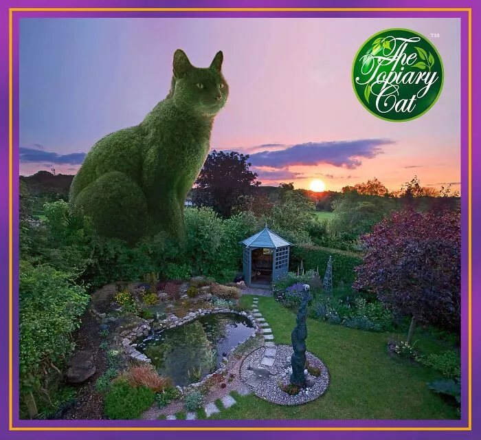 "The Topiary Cat": Richard Saunders’ Stunning Tribute To His Late Pet (29 New Pics)