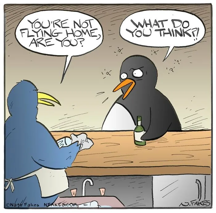 Nate Fakes Turns Absurd Everyday Moments Into One-Panel Comedy Gold (40 New Pics)
