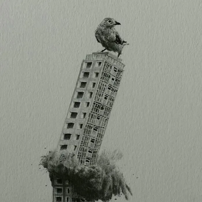 50 Graphite Drawings By Mateo Pizarro That Balance Surreal Beauty With Quiet Horror