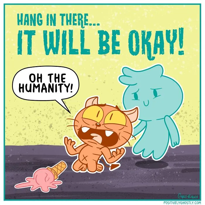 25 Comics Featuring A Ghost Named Oliver Helping Others In The Afterlife, By Greg Eales (New Pics)