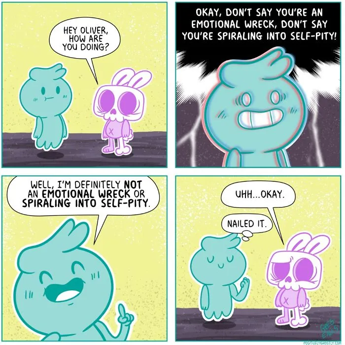 25 Comics Featuring A Ghost Named Oliver Helping Others In The Afterlife, By Greg Eales (New Pics)