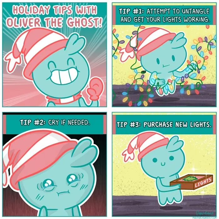 25 Comics Featuring A Ghost Named Oliver Helping Others In The Afterlife, By Greg Eales (New Pics)