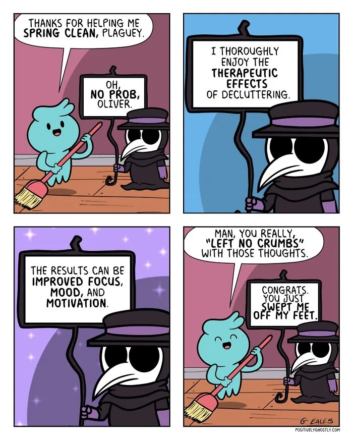 25 Comics Featuring A Ghost Named Oliver Helping Others In The Afterlife, By Greg Eales (New Pics)