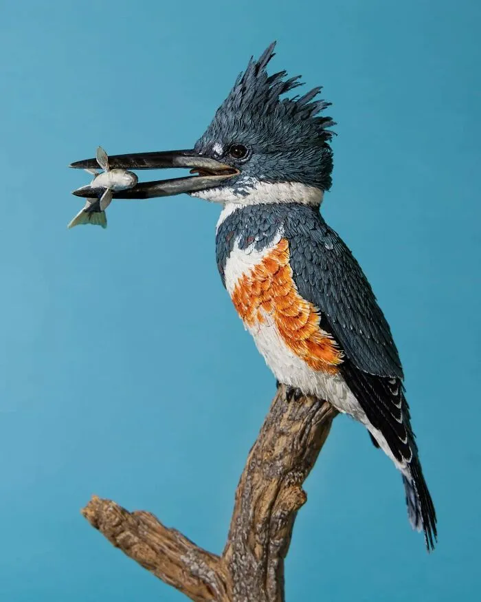 “I Cut Every Feather Out By Hand”: 31 Detailed Small Animal Sculptures By Zack Mclaughlin (New Pics)