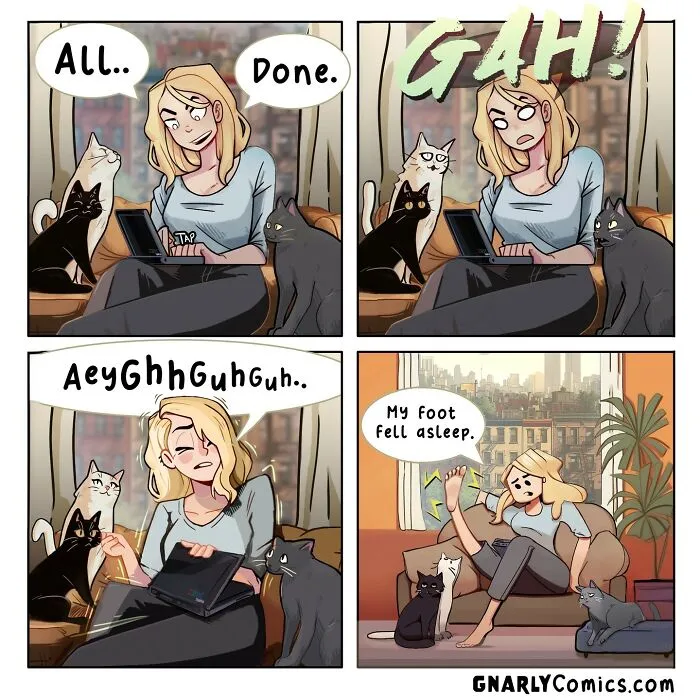 21 Funny Comics By Victor Gnarly That Blend Tech With The Weirdness Of Daily Life