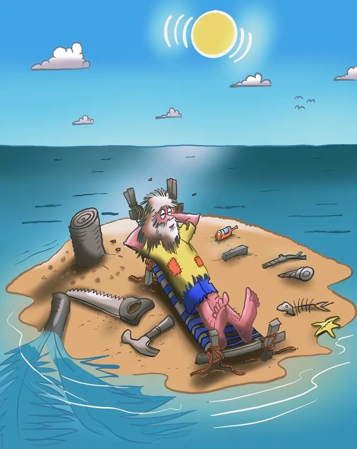 29 Surreal, Simple, And Strangely Relatable Cartoons By George Webster